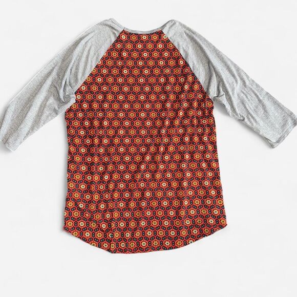 Lularoe "Randy" Baseball Style, Quarter Sleeve, Colorblock T-Shirt - Picture 6 of 8